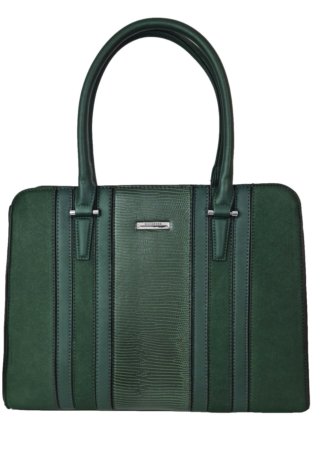 Geantă office SR8107 din piele ecologică verde