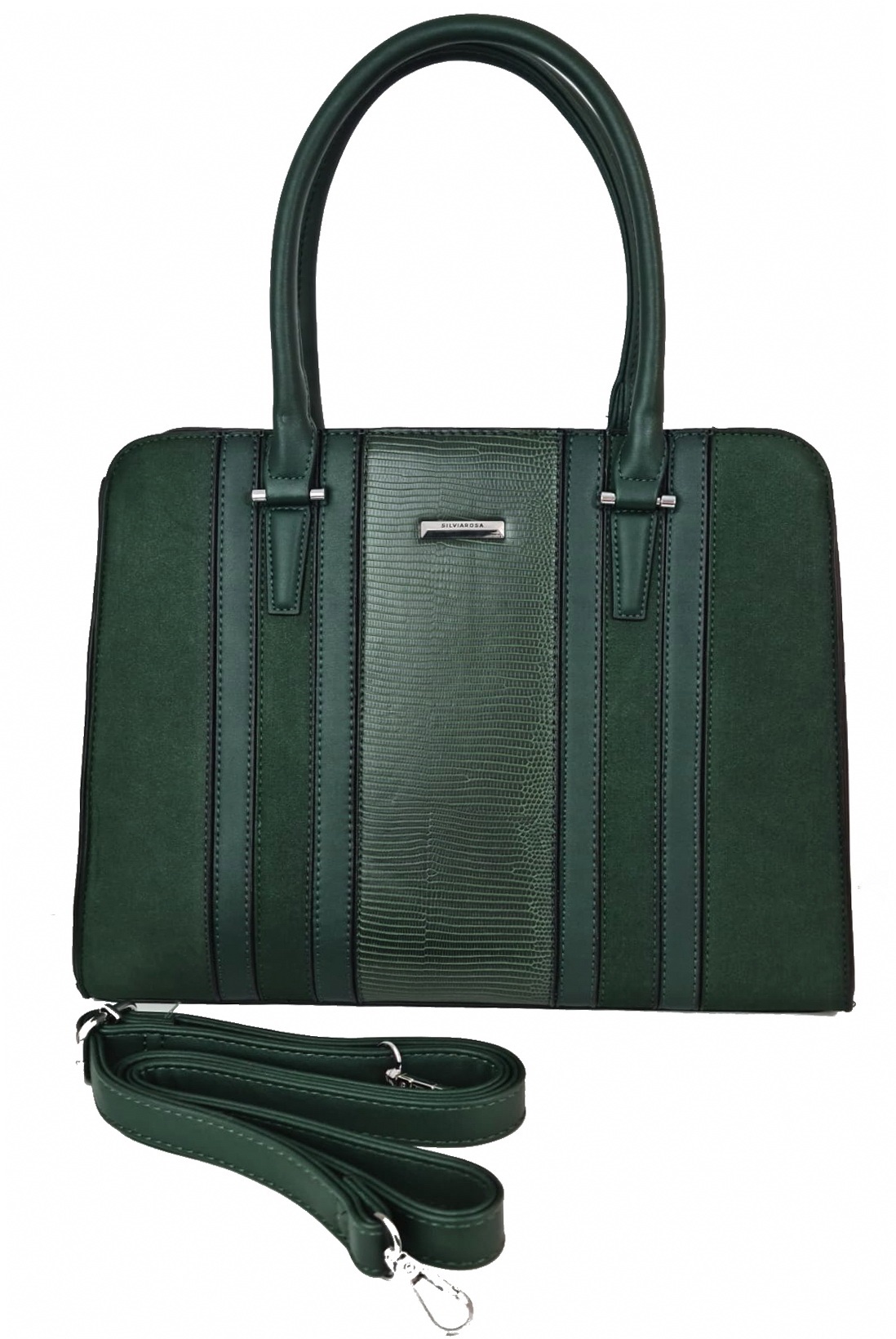 Geantă office SR8107 din piele ecologică verde - imagine 7